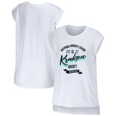 Seattle Kraken WEAR by Erin Andrews Women's Domestic Tank Top - White | US 200116096