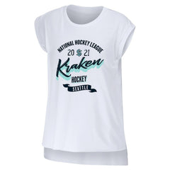 Seattle Kraken WEAR by Erin Andrews Women's Domestic Tank Top - White | US 200116096