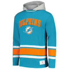 Miami Dolphins Tommy Hilfiger Ivan Fashion Pullover Hoodie - Aqua Hoodies