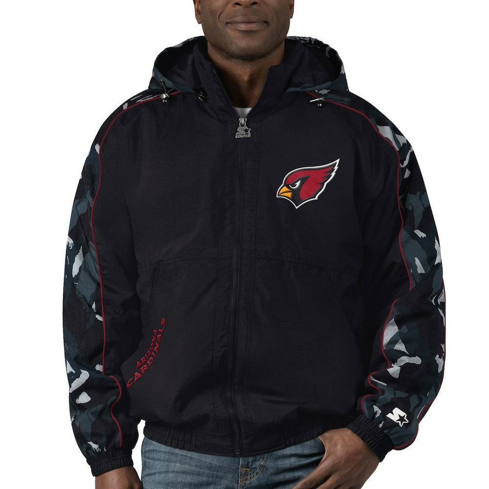 Arizona Cardinals Starter Thursday Night Gridiron Full-Zip Hoodie - Black Hoodies