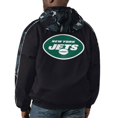 New York Jets Starter Thursday Night Gridiron Full-Zip Hoodie - Black Hoodies