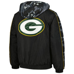 Green Bay Packers Starter Thursday Night Gridiron Full-Zip Hoodie - Black Hoodies