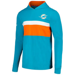 Miami Dolphins Tommy Hilfiger Morgan Long Sleeve Hoodie T-Shirt - Aqua Hoodies