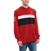 Atlanta Falcons Tommy Hilfiger Morgan Long Sleeve Hoodie T-Shirt - Red Hoodies