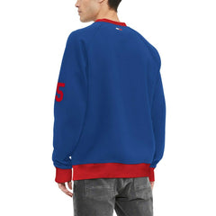 New York Giants Tommy Hilfiger Reese Raglan Tri-Blend Pullover Sweatshirt - Royal Pullover