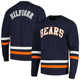 Chicago Bears Tommy Hilfiger Nolan Long Sleeve T-Shirt - Navy/Orange T-shirts