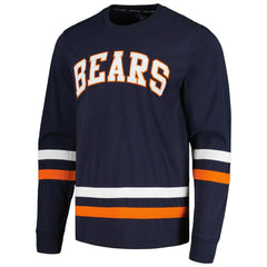 Chicago Bears Tommy Hilfiger Nolan Long Sleeve T-Shirt - Navy/Orange T-shirts
