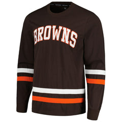 Cleveland Browns Tommy Hilfiger Nolan Long Sleeve T-Shirt - Brown/Orange T-shirts