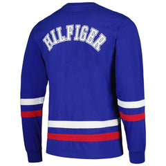 New York Giants Tommy Hilfiger Nolan Long Sleeve T-Shirt - Royal/Red T-shirts