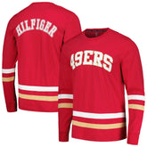 San Francisco 49ers Tommy Hilfiger Nolan Long Sleeve T-Shirt - Red/Gold T-shirts