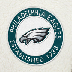 Philadelphia Eagles Tommy Hilfiger Jordan Sherpa Quarter-Zip Sweatshirt - Cream Sweatshirts