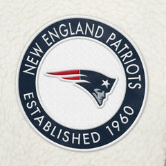 New England Patriots Tommy Hilfiger Jordan Sherpa Quarter-Zip Sweatshirt - Cream Sweatshirts