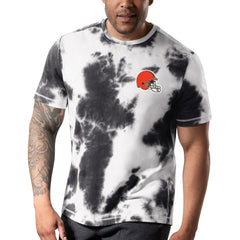 Cleveland Browns MSX by Michael Strahan Freestyle Tie-Dye T-Shirt - Black T-shirts