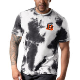 Cincinnati Bengals MSX by Michael Strahan Freestyle Tie-Dye T-Shirt - Black T-shirts