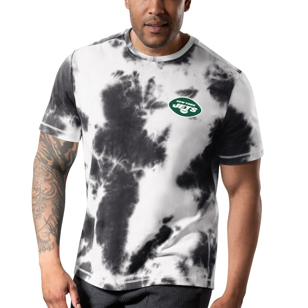 New York Jets MSX by Michael Strahan Freestyle Tie-Dye T-Shirt - Black T-shirts