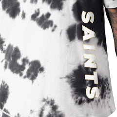 New Orleans Saints MSX by Michael Strahan Freestyle Tie-Dye T-Shirt - Black T-shirts