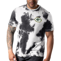 Green Bay Packers MSX by Michael Strahan Freestyle Tie-Dye T-Shirt - Black T-shirts