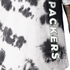 Green Bay Packers MSX by Michael Strahan Freestyle Tie-Dye T-Shirt - Black T-shirts
