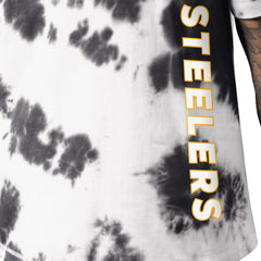 Pittsburgh Steelers MSX by Michael Strahan Freestyle Tie-Dye T-Shirt - Black T-shirts