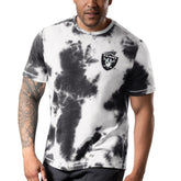 Las Vegas Raiders MSX by Michael Strahan Freestyle Tie-Dye T-Shirt - Black T-shirts
