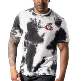 San Francisco 49ers MSX by Michael Strahan Freestyle Tie-Dye T-Shirt - Black T-shirts