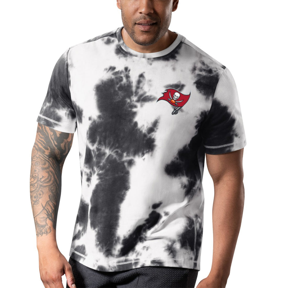Tampa Bay Buccaneers MSX by Michael Strahan Freestyle Tie-Dye T-Shirt - Black T-shirts