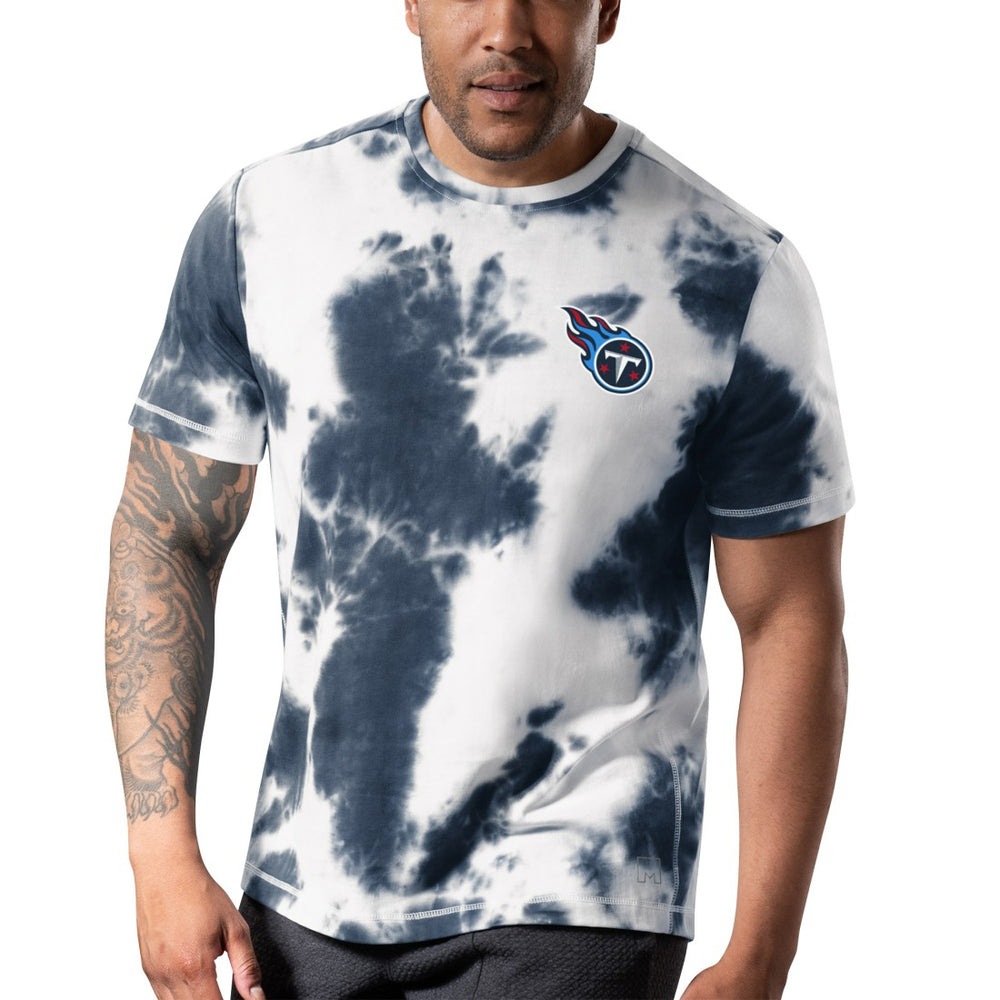 Tennessee Titans MSX by Michael Strahan Freestyle Tie-Dye T-Shirt - Navy T-shirts