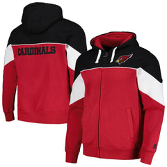Arizona Cardinals Starter Running Back Full-Zip Hoodie - Cardinal/Black Hoodies