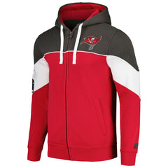 Tampa Bay Buccaneers Starter Running Back Full-Zip Hoodie - Red/Pewter Hoodies