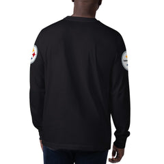 Pittsburgh Steelers Starter Clutch Hit Long Sleeve T-Shirt - Black T-shirts