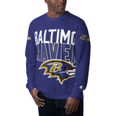 Baltimore Ravens Starter Clutch Hit Long Sleeve T-Shirt - Purple T-shirts
