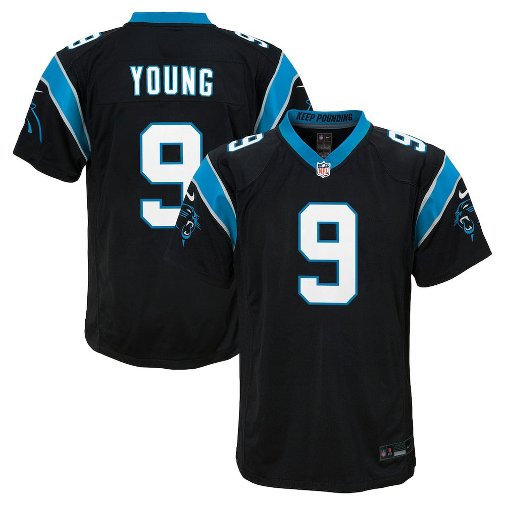 Bryce Young Carolina Panthers Youth Game Jersey - Black Jerseys