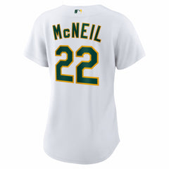 Jeff McNeil Athletics Nike Women's Home Replica Jersey - White Jerseys
