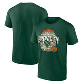Milwaukee Bucks Hometown Collection Brew City T-Shirt Hunter Green
