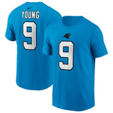 Bryce Young Carolina Panthers Player Name & Number T-Shirt - Blue T-shirts