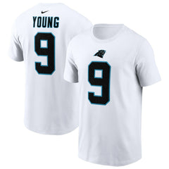 Bryce Young Carolina Panthers Player Name & Number T-Shirt - White T-shirts