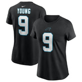 Bryce Young Carolina Panthers Women's Player Name & Number T-Shirt - Black T-shirts