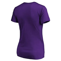 Minnesota Vikings Women's Script V-Neck T-Shirt - Purple T-shirts