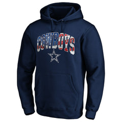 Dallas Cowboys Banner Wave Pullover Hoodie - Navy Hoodies