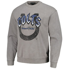 Indianapolis Colts The Wild Collective Unisex Distressed Pullover Sweatshirt - Gray Pullover