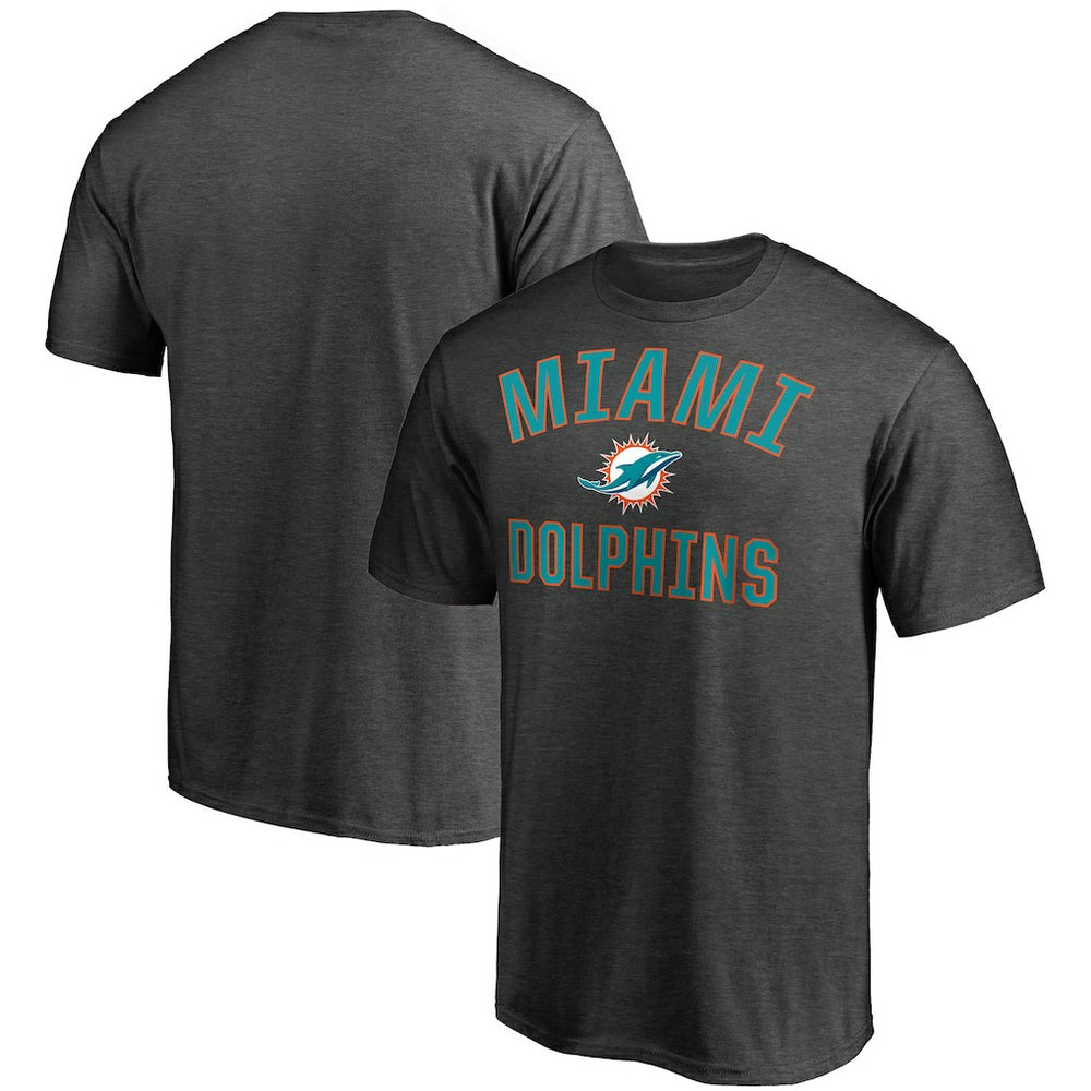 Miami Dolphins Victory Arch T-Shirt - Heather Charcoal T-shirts