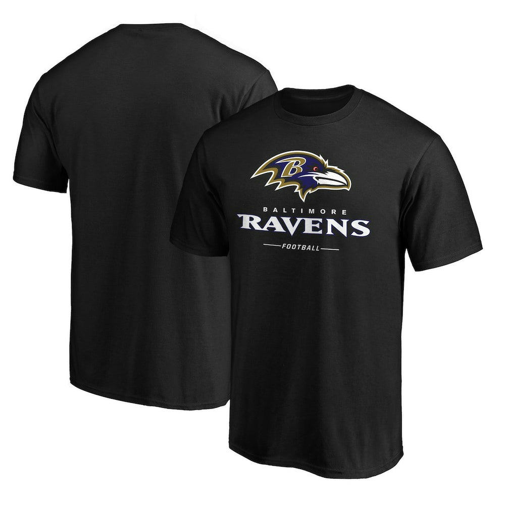 Baltimore Ravens Team Lockup T-Shirt - Black T-shirts