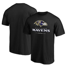 Baltimore Ravens Team Lockup T-Shirt - Black T-shirts