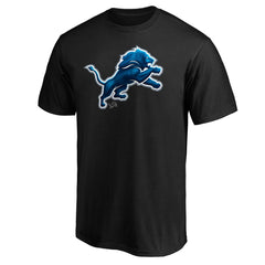 Detroit Lions Midnight Mascot Team Logo T-Shirt - Black T-shirts