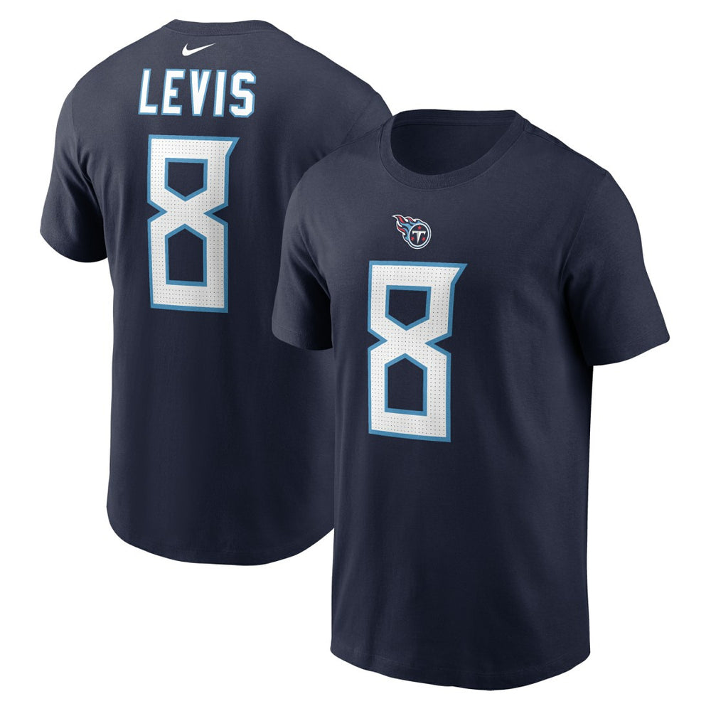 Will Levis Tennessee Titans Player Name & Number T-Shirt - Navy T-shirts