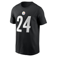Joey Porter Jr. Pittsburgh Steelers Player Name & Number T-Shirt - Black T-shirts