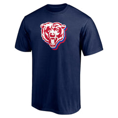 Chicago Bears Red White and Team T-Shirt - Navy T-shirts