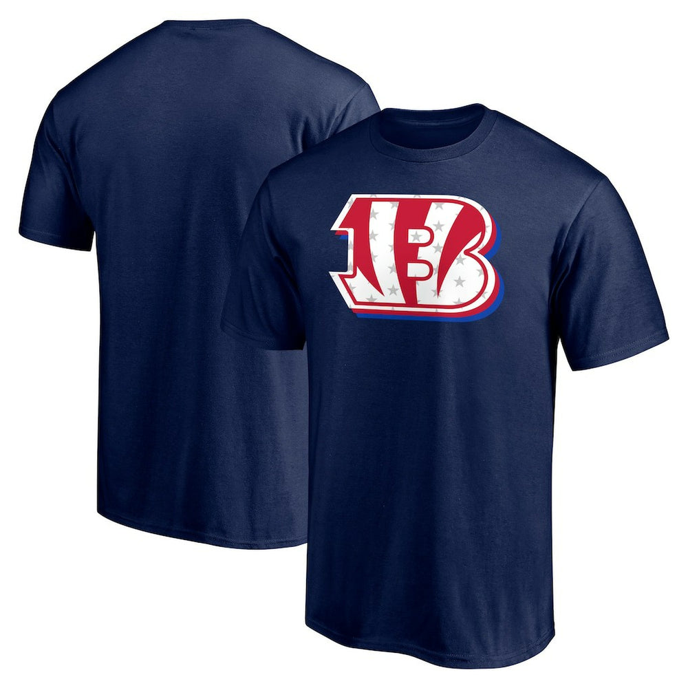 Cincinnati Bengals Red White and Team T-Shirt - Navy T-shirts