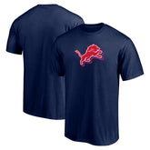 Detroit Lions Red White and Team T-Shirt - Navy T-shirts