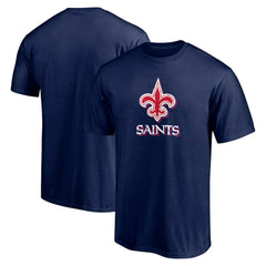 New Orleans Saints Red White and Team T-Shirt - Navy T-shirts